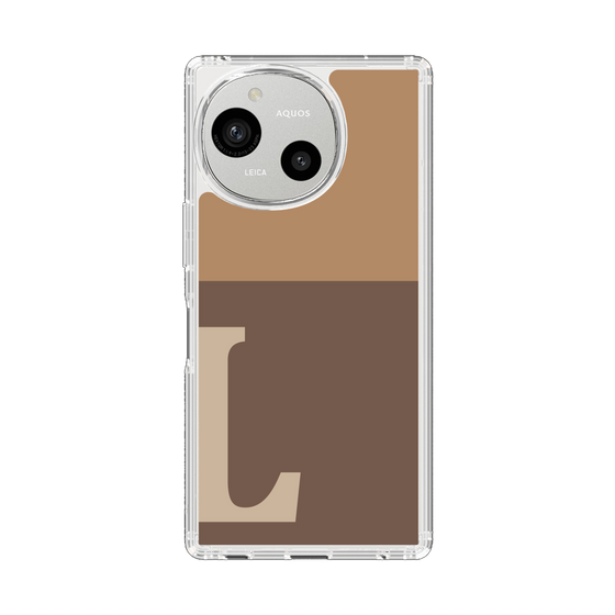 Slim Protection Case［ Original - initial two tone - L brown ］