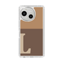 Slim Protection Case［ Original - initial two tone - L brown ］