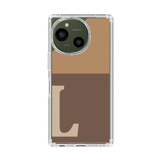 Slim Protection Case［ Original - initial two tone - L brown ］