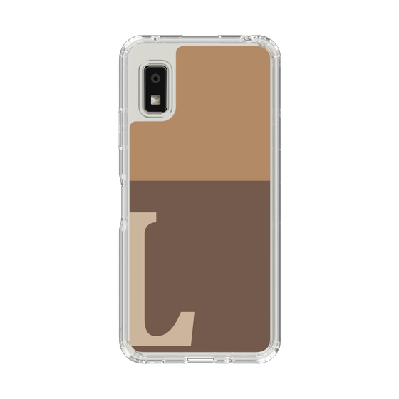 Slim Protection Case［ Original - initial two tone - L brown ］
