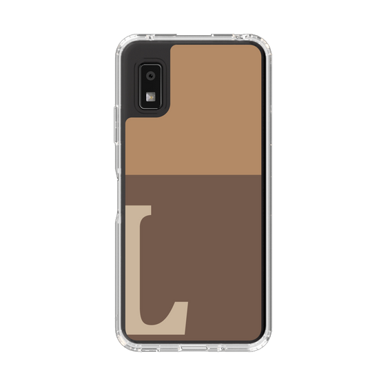 Slim Protection Case［ Original - initial two tone - L brown ］