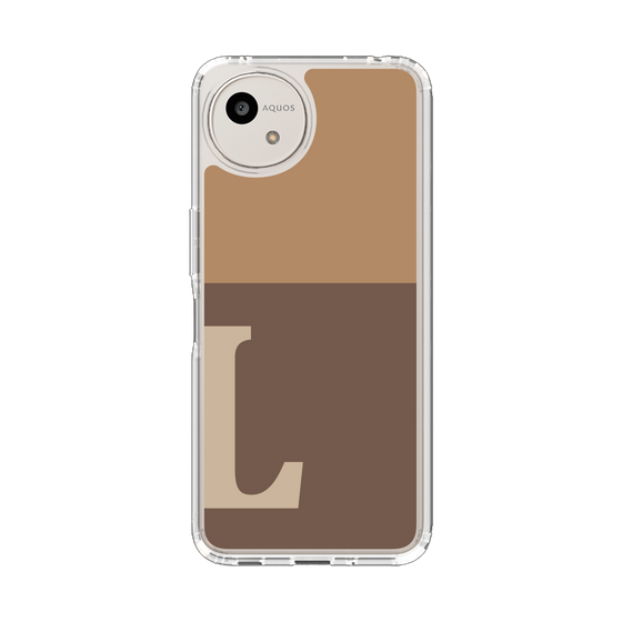 Slim Protection Case［ Original - initial two tone - L brown ］