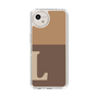 Slim Protection Case［ Original - initial two tone - L brown ］