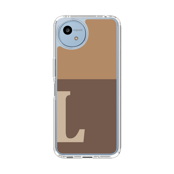 Slim Protection Case［ Original - initial two tone - L brown ］