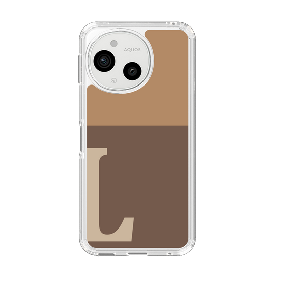 Slim Protection Case［ Original - initial two tone - L brown ］