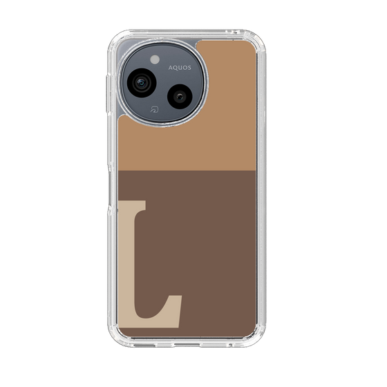 Slim Protection Case［ Original - initial two tone - L brown ］