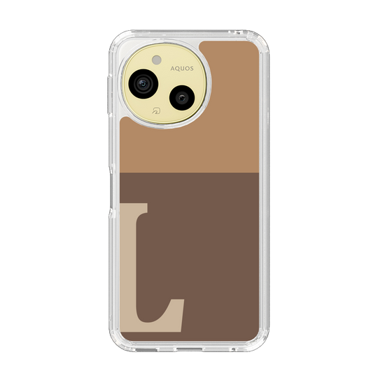 Slim Protection Case［ Original - initial two tone - L brown ］