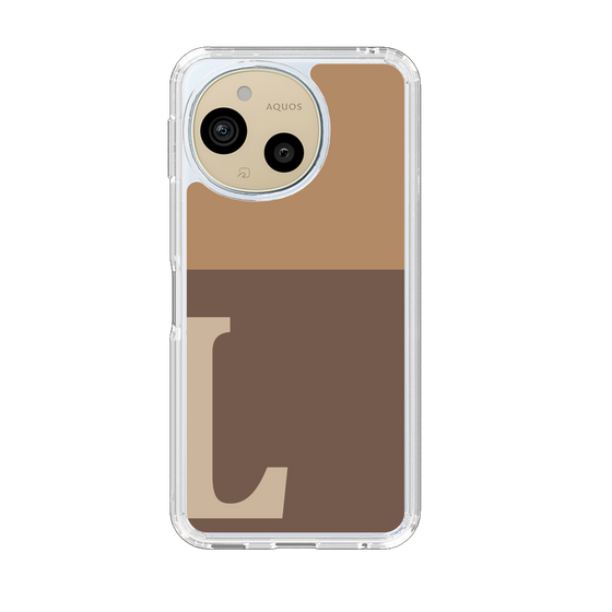 Slim Protection Case［ Original - initial two tone - L brown ］