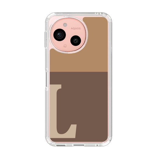 Slim Protection Case［ Original - initial two tone - L brown ］