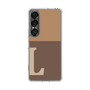 Slim Protection Case［ Original - initial two tone - L brown ］