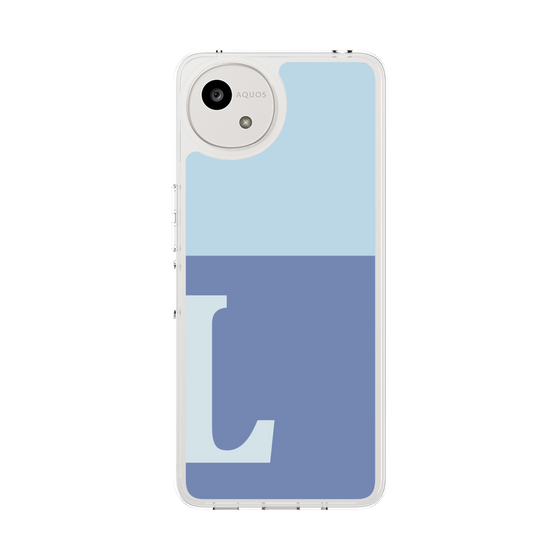 Slim Protection Case［ Original - initial two tone - L blue ］
