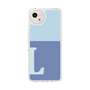 Slim Protection Case［ Original - initial two tone - L blue ］