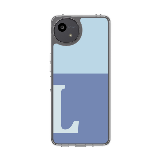 Slim Protection Case［ Original - initial two tone - L blue ］