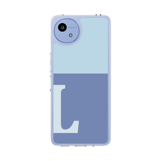 Slim Protection Case［ Original - initial two tone - L blue ］