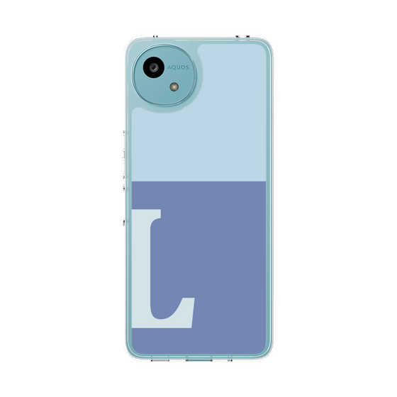 Slim Protection Case［ Original - initial two tone - L blue ］