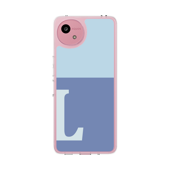Slim Protection Case［ Original - initial two tone - L blue ］
