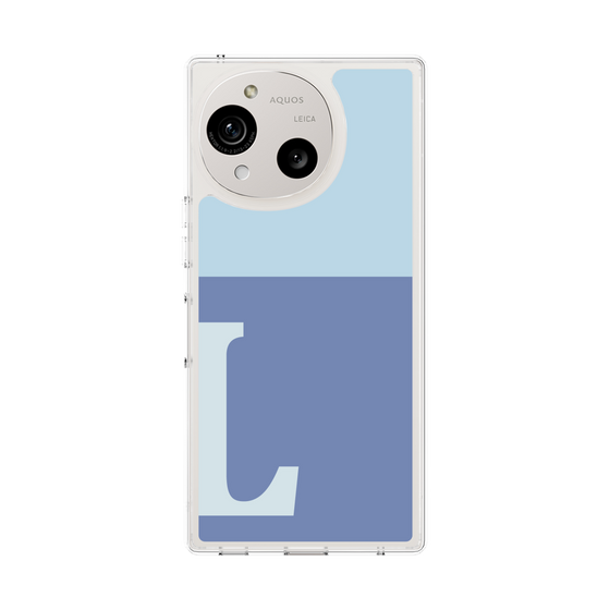 Slim Protection Case［ Original - initial two tone - L blue ］