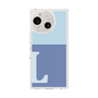 Slim Protection Case［ Original - initial two tone - L blue ］