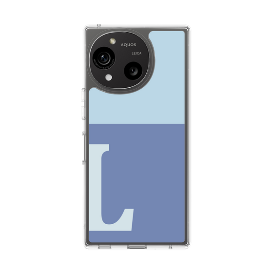 Slim Protection Case［ Original - initial two tone - L blue ］