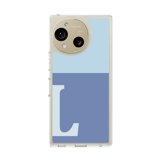 Slim Protection Case［ Original - initial two tone - L blue ］
