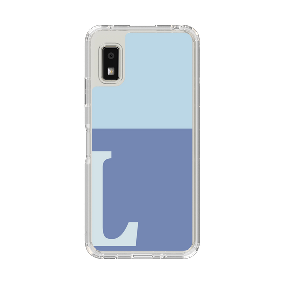 Slim Protection Case［ Original - initial two tone - L blue ］
