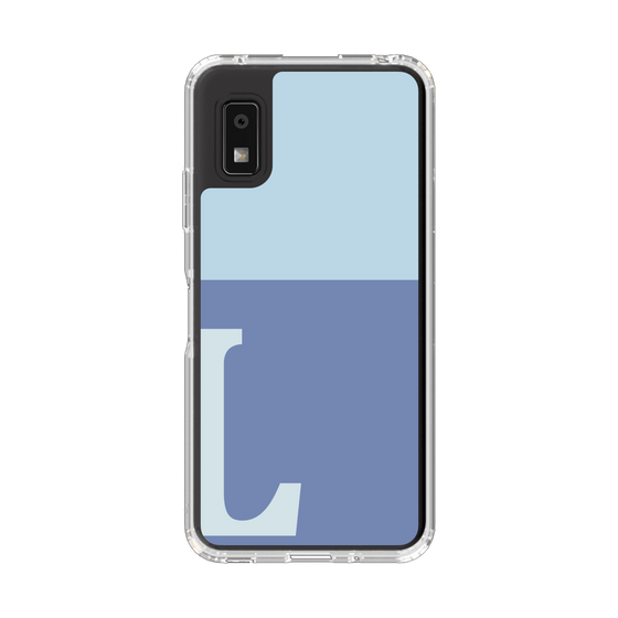 Slim Protection Case［ Original - initial two tone - L blue ］