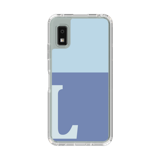 Slim Protection Case［ Original - initial two tone - L blue ］