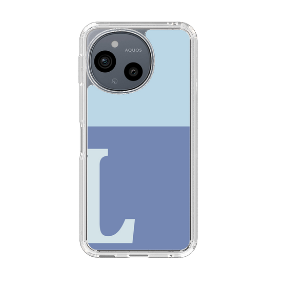 Slim Protection Case［ Original - initial two tone - L blue ］