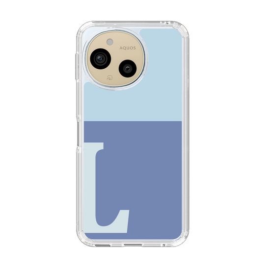 Slim Protection Case［ Original - initial two tone - L blue ］