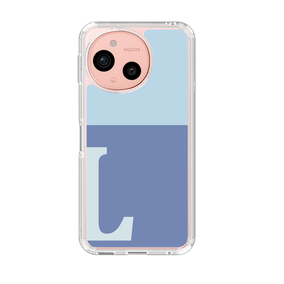 Slim Protection Case［ Original - initial two tone - L blue ］