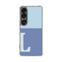 Slim Protection Case［ Original - initial two tone - L blue ］
