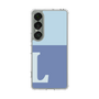 Slim Protection Case［ Original - initial two tone - L blue ］