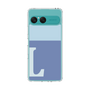 Slim Protection Case［ Original - initial two tone - L blue ］