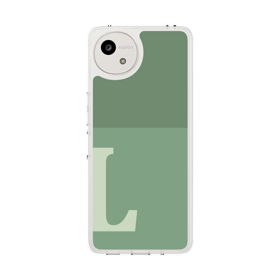 Slim Protection Case［ Original - initial two tone - L green ］