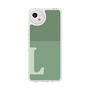 Slim Protection Case［ Original - initial two tone - L green ］