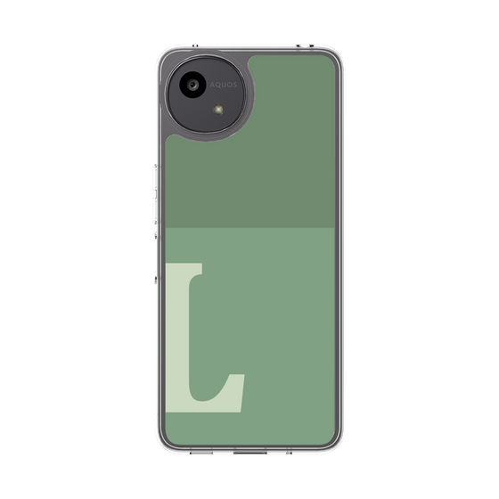Slim Protection Case［ Original - initial two tone - L green ］