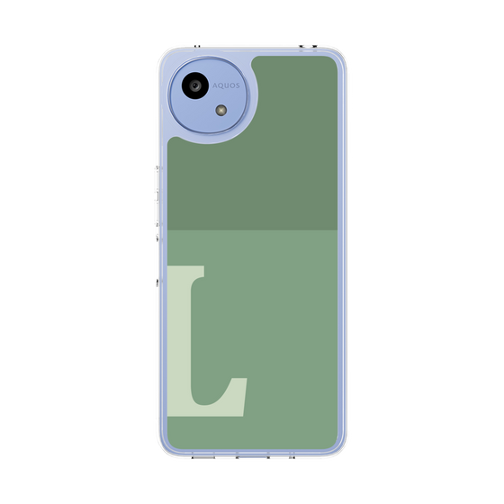 Slim Protection Case［ Original - initial two tone - L green ］