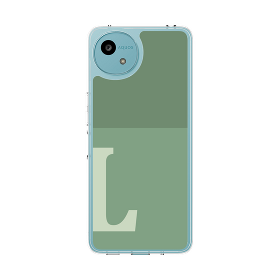 Slim Protection Case［ Original - initial two tone - L green ］
