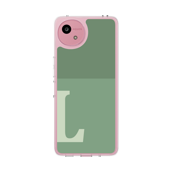 Slim Protection Case［ Original - initial two tone - L green ］