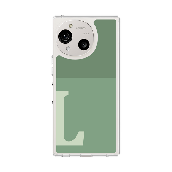 Slim Protection Case［ Original - initial two tone - L green ］