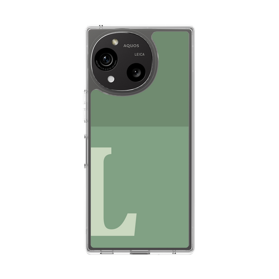 Slim Protection Case［ Original - initial two tone - L green ］