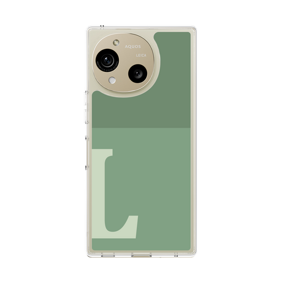 Slim Protection Case［ Original - initial two tone - L green ］