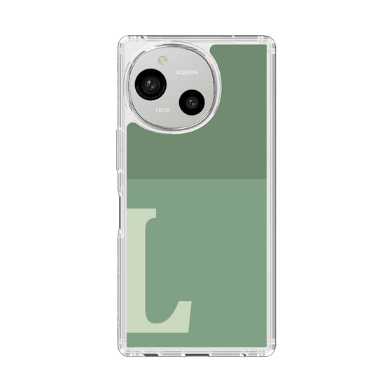 Slim Protection Case［ Original - initial two tone - L green ］