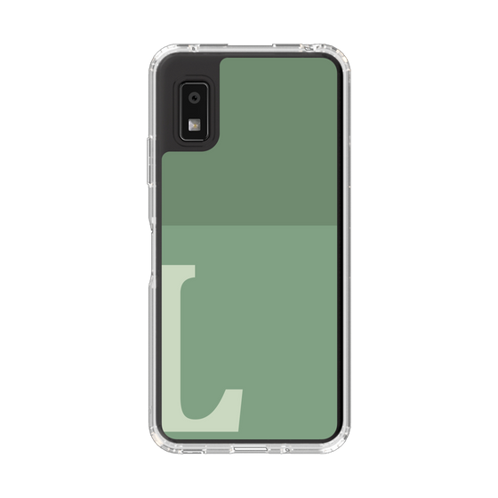 Slim Protection Case［ Original - initial two tone - L green ］