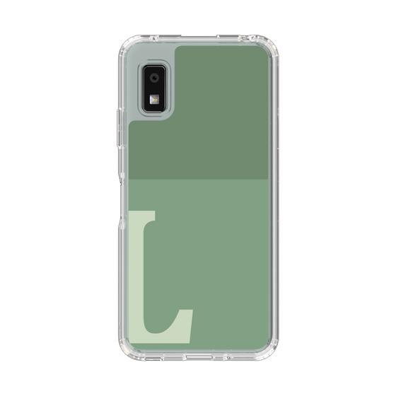 Slim Protection Case［ Original - initial two tone - L green ］