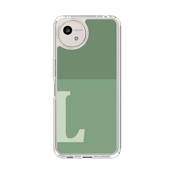 Slim Protection Case［ Original - initial two tone - L green ］