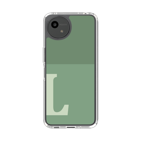 Slim Protection Case［ Original - initial two tone - L green ］