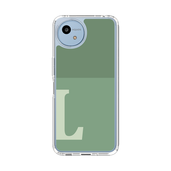 Slim Protection Case［ Original - initial two tone - L green ］