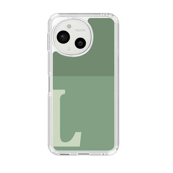 Slim Protection Case［ Original - initial two tone - L green ］