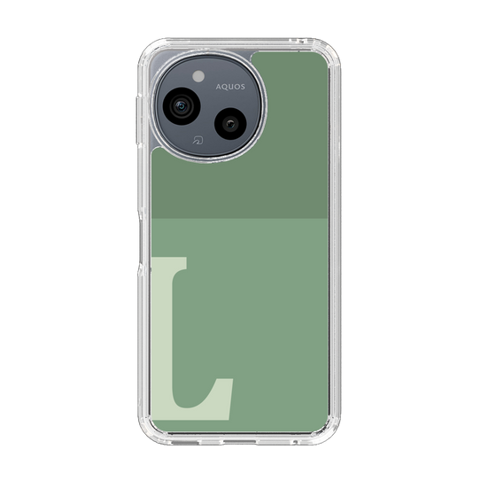 Slim Protection Case［ Original - initial two tone - L green ］